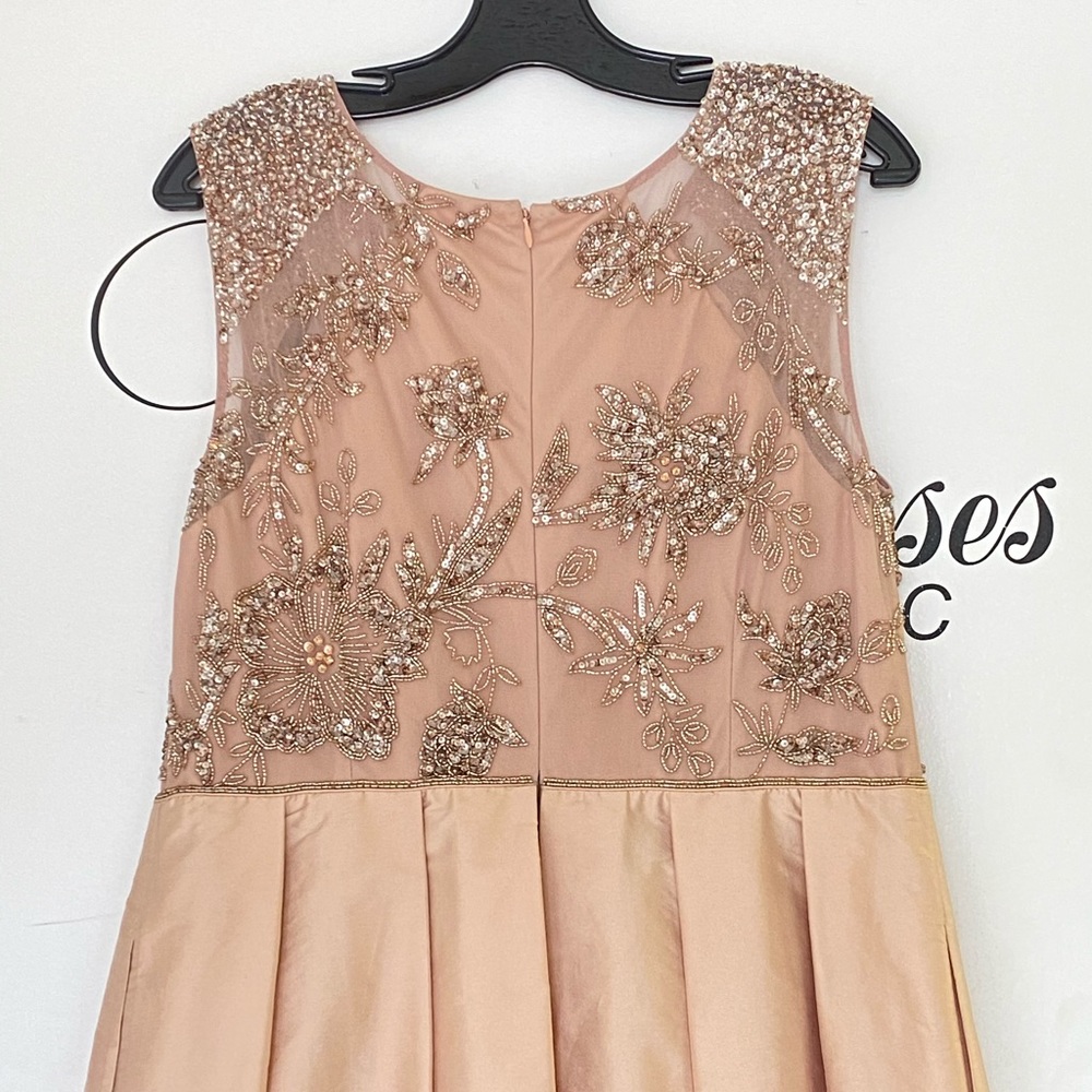 Adrianna Papell hi&low top beaded long Gown - Picture 7 of 10
